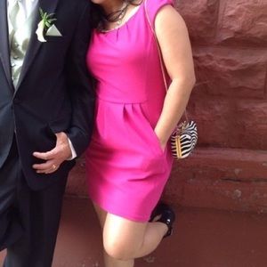 Pink Armani dress with pockets